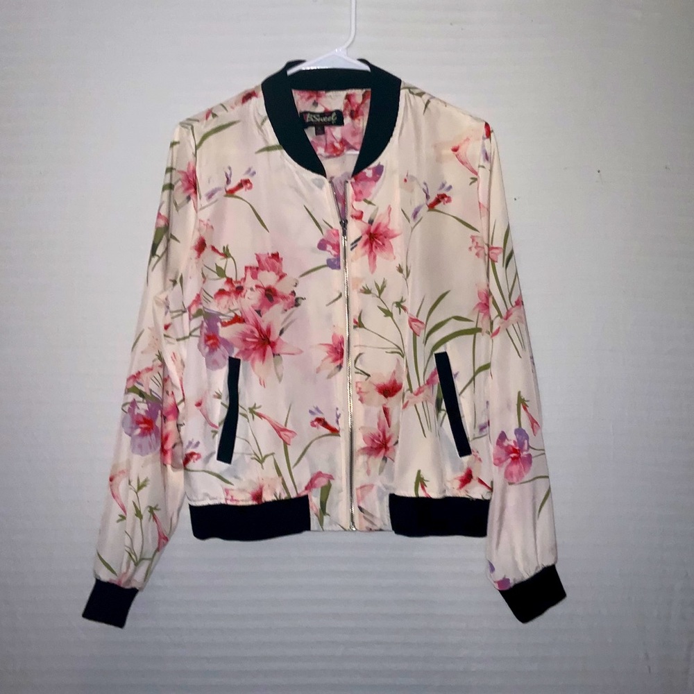 Floral Bomber Jacket
